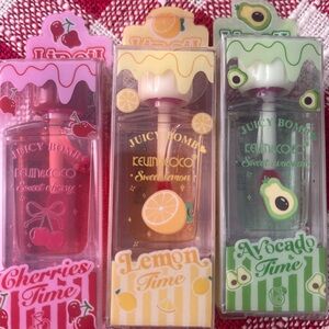 Lip oil set Sweet Cherry, Sweet Lemon, Sweet Avocado